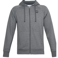 Bluzy sportowe męskie - Bluza sportowa dla mężczyzn Under Armour RIVAL FLEECE FZ HOODIE - miniaturka - grafika 1
