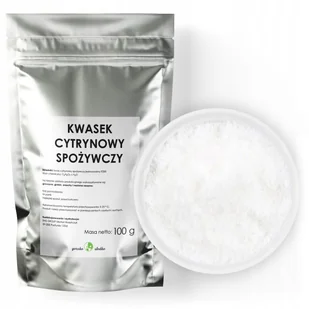 Kwasek Cytrynowy Kwas Spożywczy Czysty 100G - Przyprawy i zioła sypkie - miniaturka - grafika 1