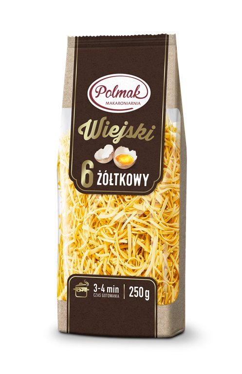 Polmak Makaron wiejski 6 żółtkowy 250g