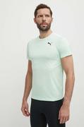 Koszulki męskie - Puma t-shirt treningowy Favourite Blaster kolor zielony gładki 522351 - miniaturka - grafika 1
