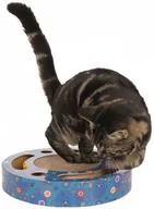 Drapaki dla kotów - Trixie Drapak Owalny z Zabawkami 33 cm TX-48004 - miniaturka - grafika 1
