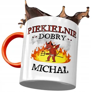 Kubek Pomarańczowy Dla Michała Kolegi Męża Prezent z Nadrukiem ze Zdjęciem + Opakowanie na prezent (wzór 02) - Kubki Kubek Pomarańczowy Dla Michała Kolegi Męża Prezent z Nadrukiem ze Zdjęciem + Opakowanie na prezent (wzór 02) - Kubki - miniaturka - grafika 1