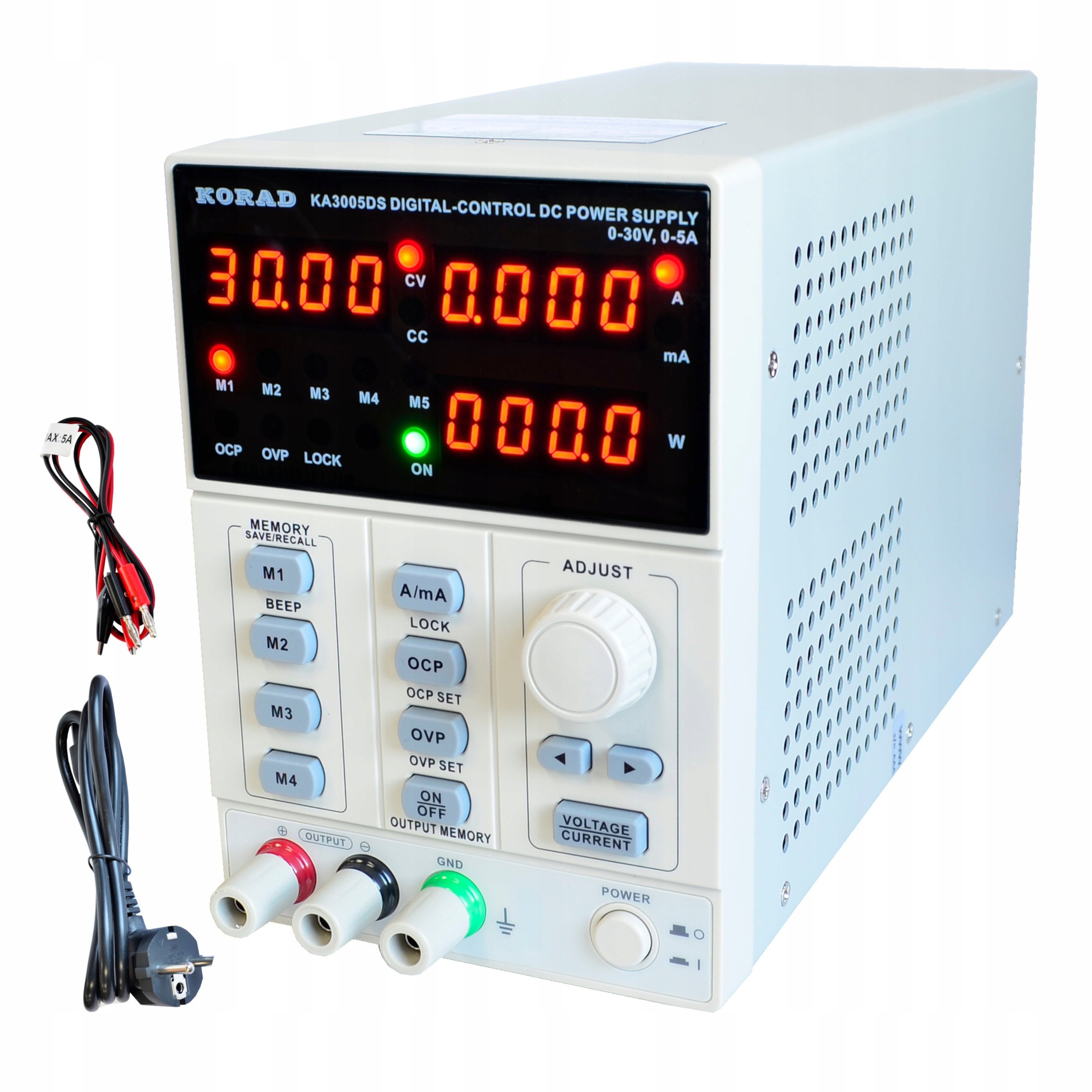 Zasilacz laboratoryjny serwisowy Korad KA3005DS 30V 5A 5xMEMORY Ocp Ovp