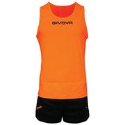 Zestawy męskiej odzieży sportowej - Givova, kit New York, pomarańczowy fluorescencyjny/czarny, XS - miniaturka - grafika 1