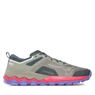 Buty sportowe damskie - Buty do biegania Mizuno Wave Ibuki 4 J1GK2273 Szary - miniaturka - grafika 1