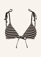 Stroje kąpielowe - Seafolly Góra Od Bikini Trójkątnego Mesh Effect schwarz - miniaturka - grafika 1