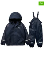 Kurtki damskie - Helly Hansen 2-częściowy zestaw przeciwdeszczowy "Bergen 2.0" w kolorze granatowym - miniaturka - grafika 1