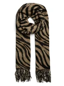 Apaszki i szaliki damskie - Pieces Szal w kolorze beżowym - miniaturka - grafika 1