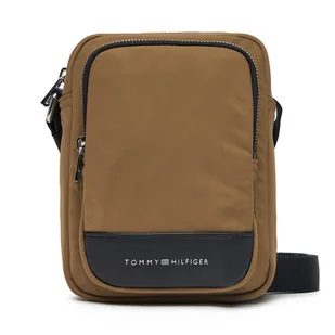 Saszetka Tommy Hilfiger Th Business Mini Reporter AM0AM13190 Brązowy - Torby męskie - miniaturka - grafika 1