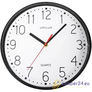 Zegar Unilux Nessy 25cm czarny - Zegary - miniaturka - grafika 1