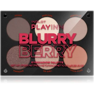 Inglot Paleta cieni do powiek Playinn Blurry Berry - Cienie do powiek - miniaturka - grafika 1