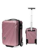 Walizki - Mała walizka podróżna 885 XS 40x20x25 ROSE RED - miniaturka - grafika 1