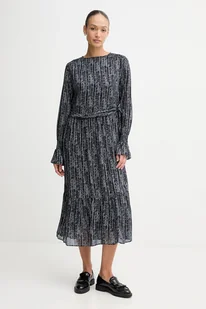 Pepe Jeans sukienka kolor granatowy maxi rozkloszowana PL9537722 - Sukienki - miniaturka - grafika 1