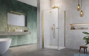 Radaway Nes KDJ B Brushed Gold kabina 90x100 lewa szczotkowane złoto 10025090-99-01L/10039100-01-01 - Kabiny prysznicowe Radaway Nes KDJ B Brushed Gold kabina 90x100 lewa szczotkowane złoto 10025090-99-01L/10039100-01-01 - Kabiny prysznicowe - miniaturka - grafika 3