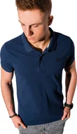 Koszulki męskie - Ombre Koszulka Polo Męska Koszulka Polo Top Koszulka Polo Kołnierzyk Krótki Rękaw Jednokolorowy Casual Sportowy Modny Dla Mężczyzn 100% Bawełna 16 Kolorów S-XXL Granatowy S - miniaturka - grafika 1