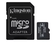 Karty pamięci - KINGSTON 8GB microSDHC Industrial C10 A1 pSLC Card + SD Adapter - miniaturka - grafika 1