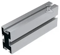 Akcesoria do kolektorów i fotowoltaiki - Profil aluminiowy 4400mm wzmocniony z kanałami pod śrubę teową (K-25-4400-3T) - miniaturka - grafika 1