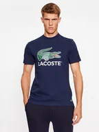 Koszulki męskie - Lacoste T-Shirt TH1285 Granatowy Regular Fit - miniaturka - grafika 1