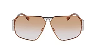 KARL LAGERFELD KL339S okulary przeciwsłoneczne, błyszczące srebro, jeden rozmiar, Błyszczące srebro, rozmiar uniwersalny - Okulary przeciwsłoneczne - miniaturka - grafika 1
