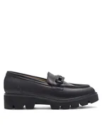 Półbuty damskie - Badura Loafersy TROPEA-E23-28188PE Czarny - miniaturka - grafika 1