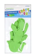 Przybory szkolne - Craft with Fun Ozdoba dekoracyjna Pian Kaktus 6szt Pbh 24/144 - miniaturka - grafika 1