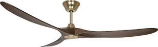 Energooszczędny wentylator sufitowy z pilotem Eco Genuino szczotkowany mosiądz / orzech 180 cm - Wentylatory sufitowe - miniaturka - grafika 1