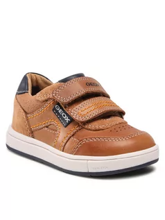 Buty dla chłopców - Geox Sneakersy B Trottola B. A B2543A 0CL22 C5GF4 M Brązowy - grafika 1