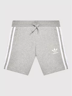 Spodnie i spodenki dla chłopców - Adidas Szorty sportowe adicolor H32343 Szary Regular Fit - grafika 1