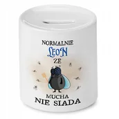 Skarbonki - Skarbonka Dla Leona na Urodziny na Prezent z Nadrukiem ze Zdjęciem - miniaturka - grafika 1