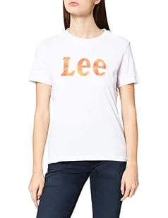 Lee Damska koszulka Slim Logo Tee T-Shirt - Koszulki i topy damskie - miniaturka - grafika 1