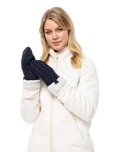 Jack Wolfskin HIGHLOFT Knit MittenW rękawiczki damskie, Night Blue, M, niebieski (Night Blue), M - Rękawiczki - miniaturka - grafika 1
