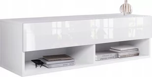 Lowboard A100 połysk szafka RTV wisząca półka TV - Szafki RTV - miniaturka - grafika 1