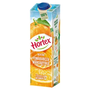 Hortex Nektar pomarańcza mandarynka 1 l - Soki i napoje niegazowane - miniaturka - grafika 1