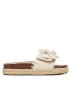 Espadryle damskie - DeeZee Espadryle 92529 Beżowy - miniaturka - grafika 1