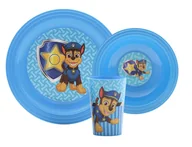 Zestawy naczyń dla dzieci - Zestaw Naczyń Obiadowy Psi Patrol Nickelodeon 3El - miniaturka - grafika 1