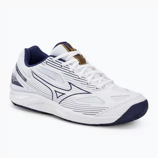 Buty sportowe męskie - Buty do siatkówki Mizuno Cyclone Speed 4 white/blueribbon/mp gold - grafika 1