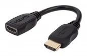 Kable komputerowe i do monitorów - Manhattan PRZEDŁUŻACZ KABEL HDMI-HDMI 2.0 M/F 20CM 354523 - miniaturka - grafika 1