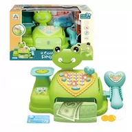 Zabawki AGD - Interaktywna Kasa Fiskalna Sklepowa Waga Skaner Produkty Dźwięk Światło Led - miniaturka - grafika 1