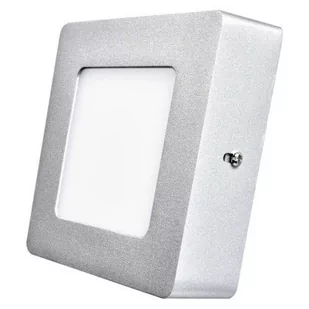 EMOS Emos * panel LED zm6222 ceili S 6 W NW IP20, aluminium, srebrny, 12,8 x 12,8 x 4 cm *ZM6222 - Lampy sufitowe - miniaturka - grafika 1