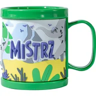 Kubki dla dzieci - Plastikowy kubek z napisem Mistrz - miniaturka - grafika 1