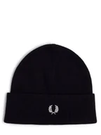 Czapki męskie - Fred Perry Czapka męska Mężczyźni Bawełna niebieski jednolity, ONE SIZE - miniaturka - grafika 1