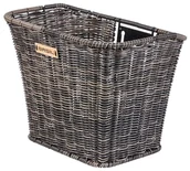 Koszyki rowerowe - Basil Kosz na kierownicę BREMEN RATTAN LOOK FM ratanowy, naturalny brąz, system mocowania kosza na stałe (bez wspornika) (NEW) A-BAS-19035 - miniaturka - grafika 1