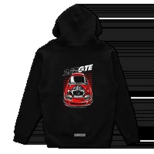 Czarna bluza z kapturem Toyota Supra mk4 2JZ-3XL - Bluzy męskie - miniaturka - grafika 1