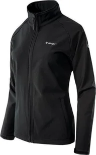Hi-Tec SOFTSHELL LADY RIMAN BLACK/BLACK L - Kurtki i kamizelki sportowe damskie - miniaturka - grafika 1