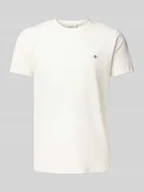 Koszulki męskie - T-shirt o kroju slim fit z wyhaftowanym logo - miniaturka - grafika 1