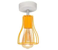 Lampy sufitowe - Żyrandol natynkowy TUBE II 1xE27/60W/230V żółty - miniaturka - grafika 1