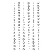 Zabawki kreatywne - Perełki samoprzylepne Silver mix 120szt - Dalprint - miniaturka - grafika 1