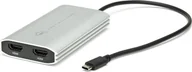 Złącza, przejściówki, adaptery - Adapter AV OWC OWC Adapter Thunderbolt 3 > Dual HDMI 4K silver/black, 26cm, with DisplayLink - miniaturka - grafika 1