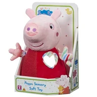 Maskotki i pluszaki - Świnka Peppa, Maskotka Sensoryczna Ze Zróżnicowanych Materiałów, 25 Cm, Character - miniaturka - grafika 1