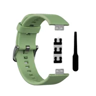 Akcesoria do smartwatchy - PASEK DO ZEGARKA HUAWEI WATCH FIT ZIELONY SILIKONOWY - miniaturka - grafika 1